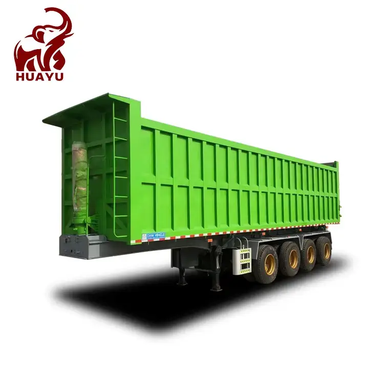 12 Units 4 Axle End Dump Tipper Trailers Exported to Zimbabwe