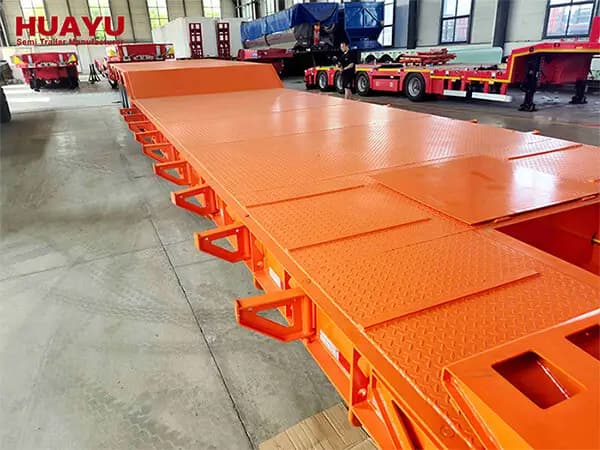 4 Axles 120Ton Detachable Gooseneck Lowboy Semi Trailer