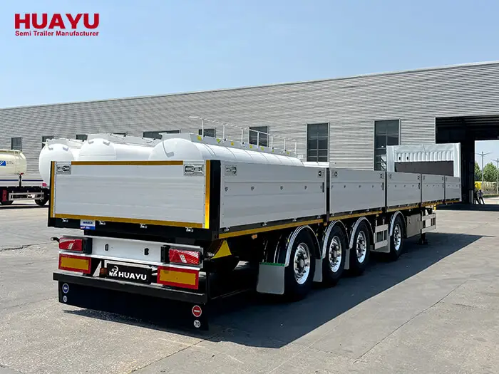 4 Axle Fence Enclosed Aluminum Side Wall Semi Trailer