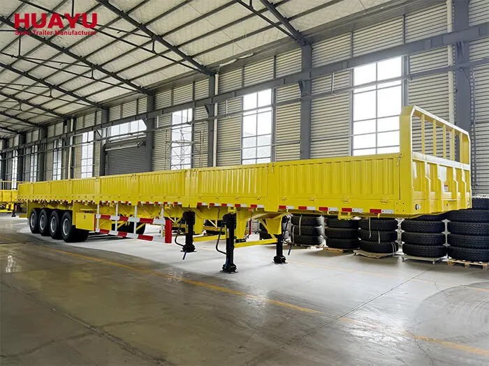 4 Axles 80Ton Extendable Sidewall Semi Trailer