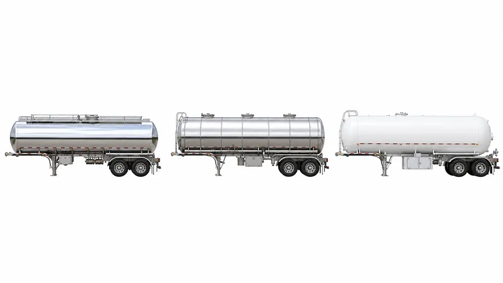 DOT 406 fuel, DOT 407 chemical, and MC-331 LPG tankers compared