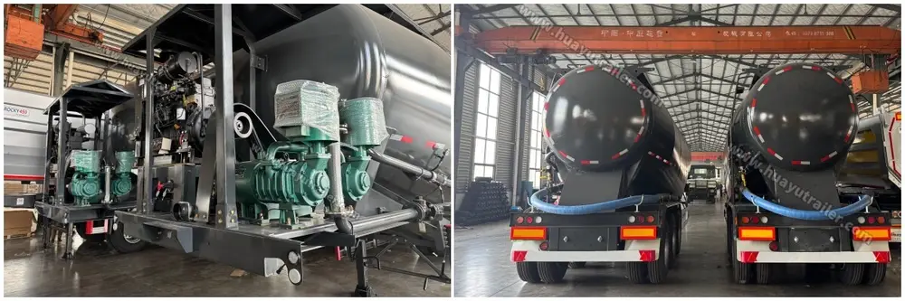 3 axle 50CBM cement bulker trailer