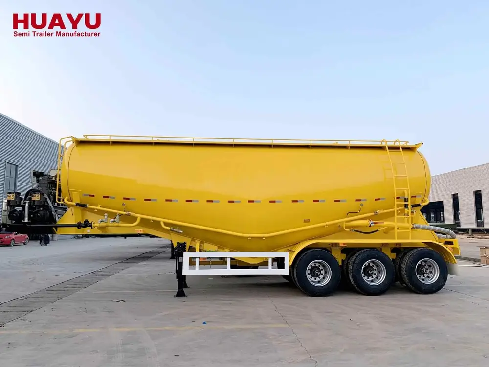3 Axle 45 CBM Bulk Cement Tanker Semi Trailer