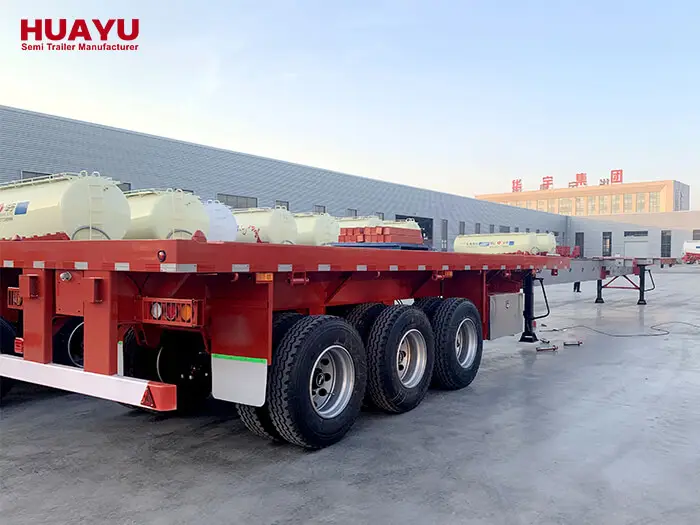 3 Axle 25m Extendable Flatbed Trailer