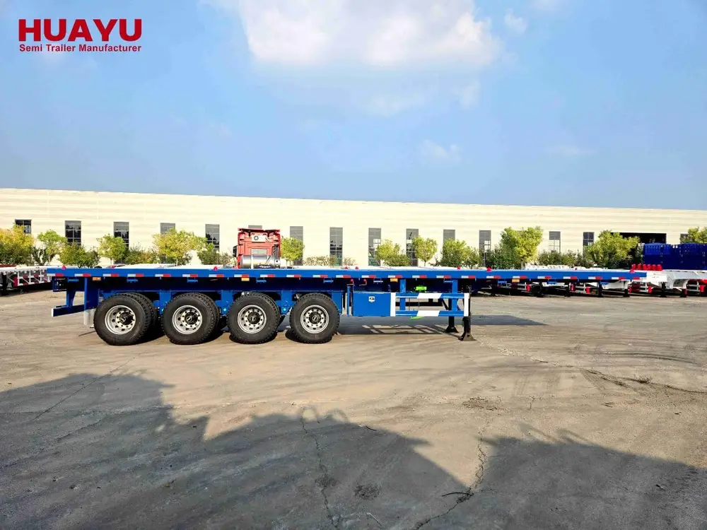 4 Axles 40FT Flatbed Container Semi Trailers