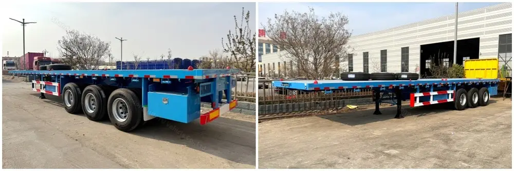 40 FT platform semi trailer detail
