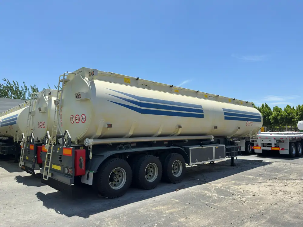 3 Axle 45000L 5 Compartment Fuel Tanker Semi Trailer