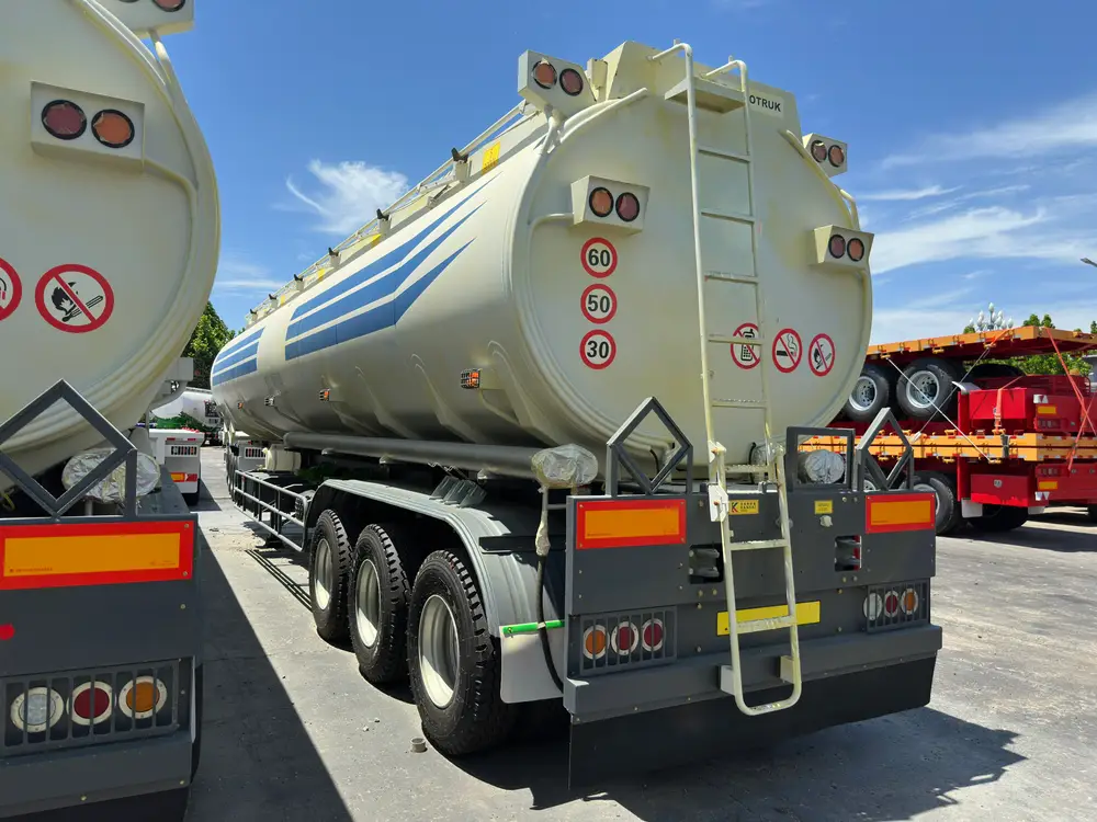 3 Axle 45000L 5 Compartment Fuel Tanker Semi Trailer
