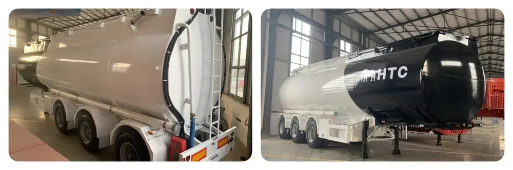 HUAYU 45000L aluminum fuel tanker semi trailer