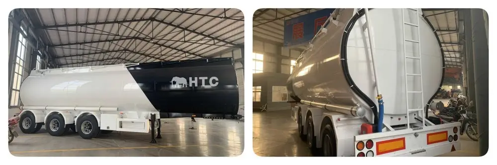 HUAYU fuel tanker trailer with JOST landing gear and BPW axle