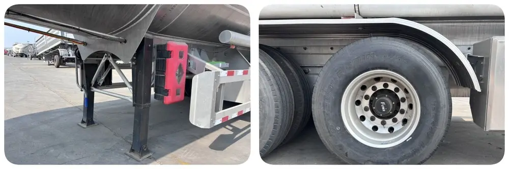 HUAYU fuel tanker trailer with JOST landing gear and BPW axle