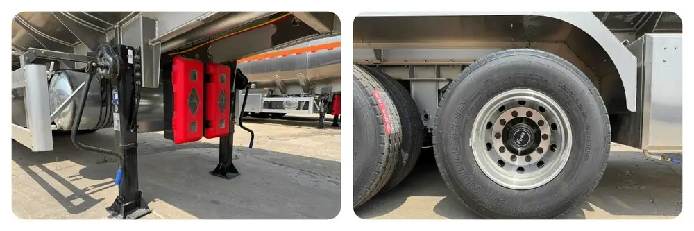 Landing gear options: JOST / FUWA / SAF Holland / HUAYU brand