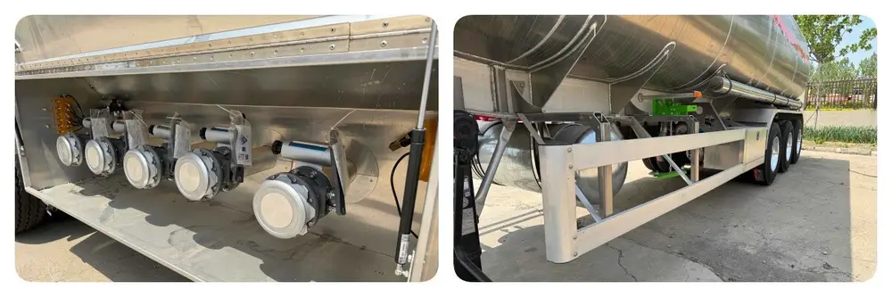 40000L fuel semi trailer air suspension