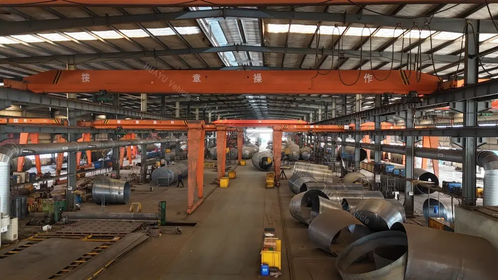 Aluminum alloy trailer production area