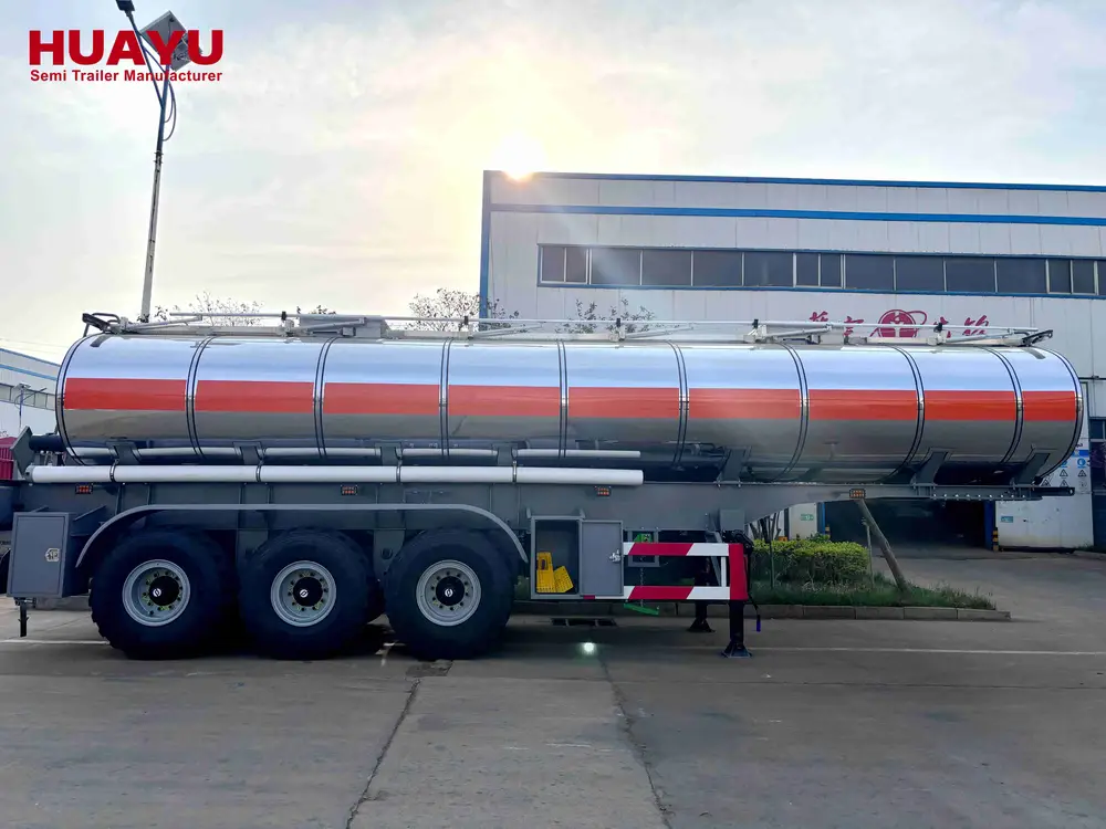 3 Axles Keep Warm Stainless Steel Tanker Trailer