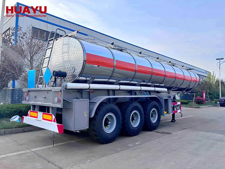 3 Axles Keep Warm Stainless Steel Tanker Trailer