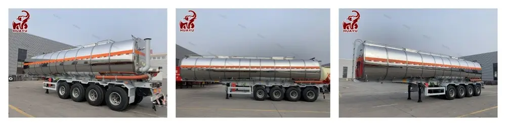 4 axle 45000L asphalt tank semi trailer