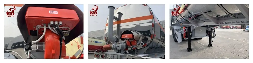 Asphalt tank discharge system