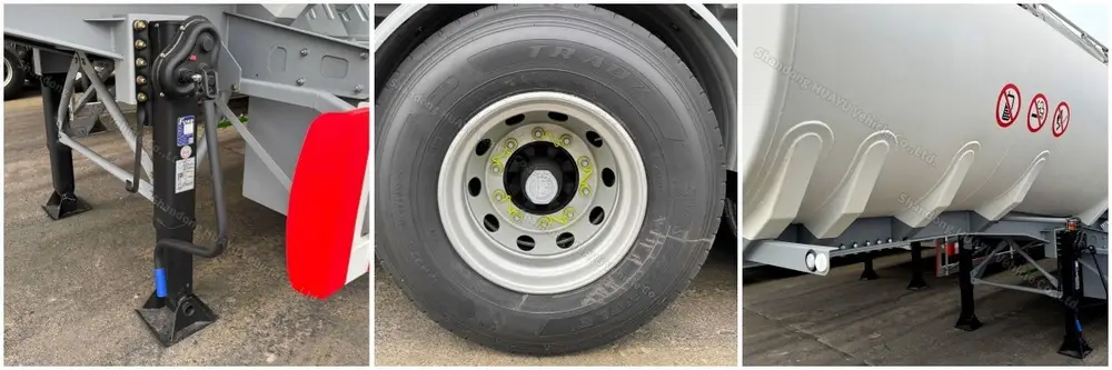 Tank trailer king pin: JOST 2.0 or 3.5 inch bolt-in king pin