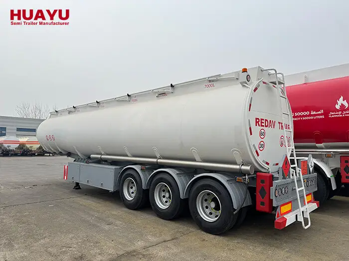 42000L Diesel Oil Aluminum Tanker Semi Trailer
