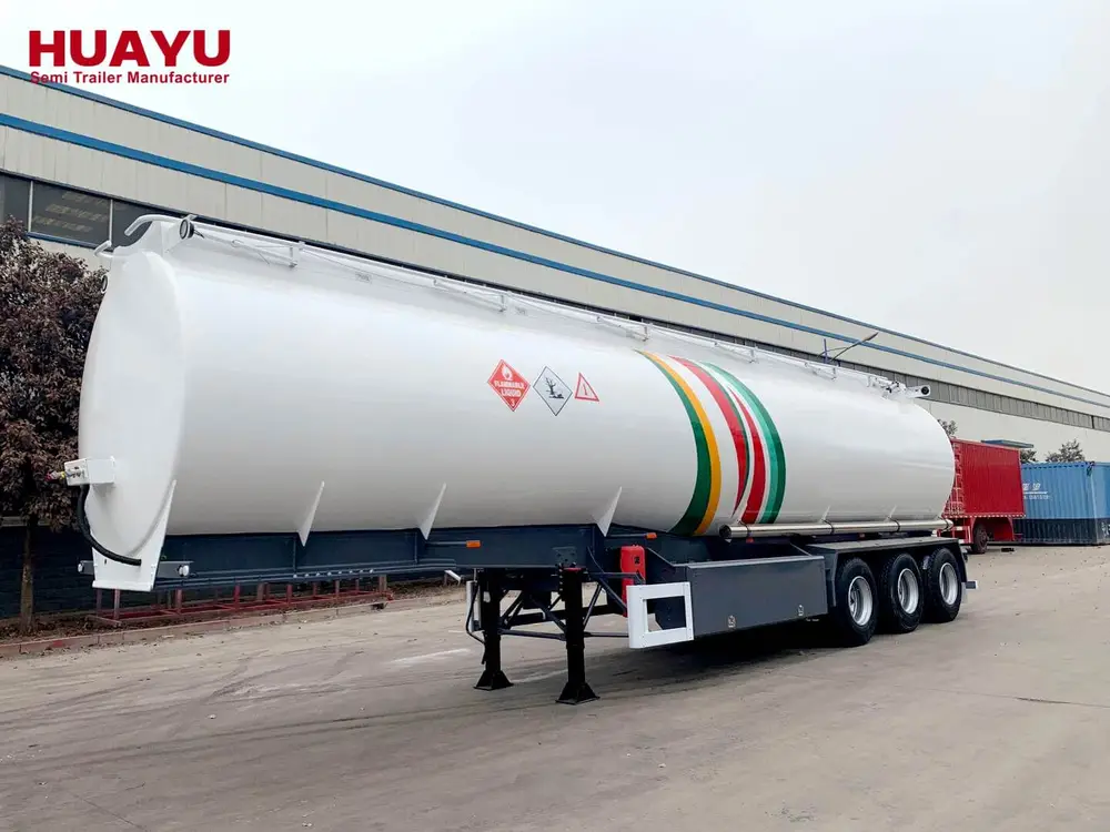 42000L Fuel Petrol Diesel Gasoline Tanker Semi Trailer