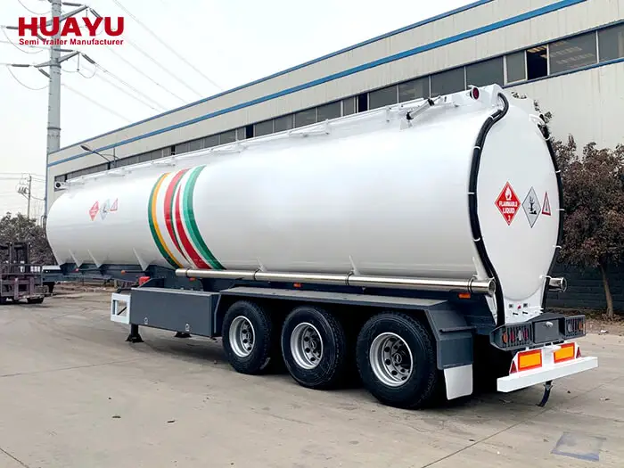 42000L Fuel Petrol Diesel Gasoline Tanker Semi Trailer