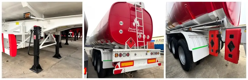 Tri axle oil fuel tanker capacity