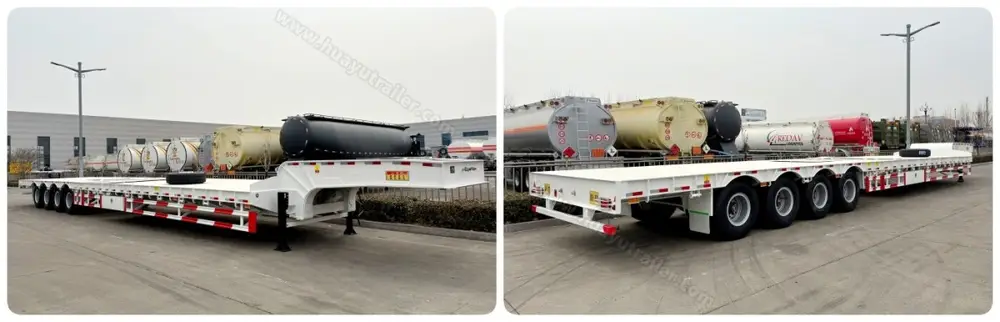 4 axle extendable lowbed trailer manufacturer
