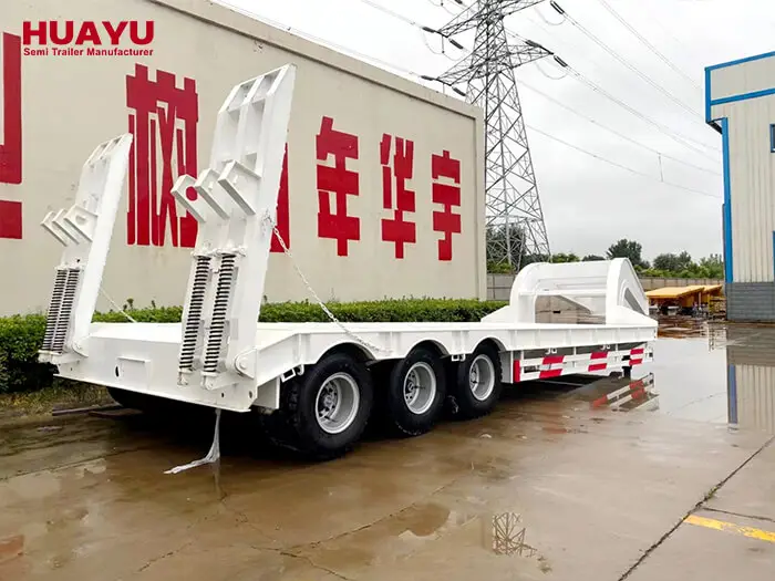 3 Axle 80 Ton Lowboy Semi Trailer