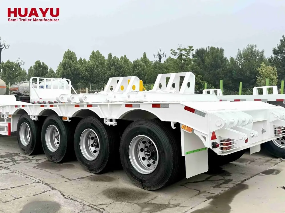 4 Axles 100Ton Lowbed Semi Trailer