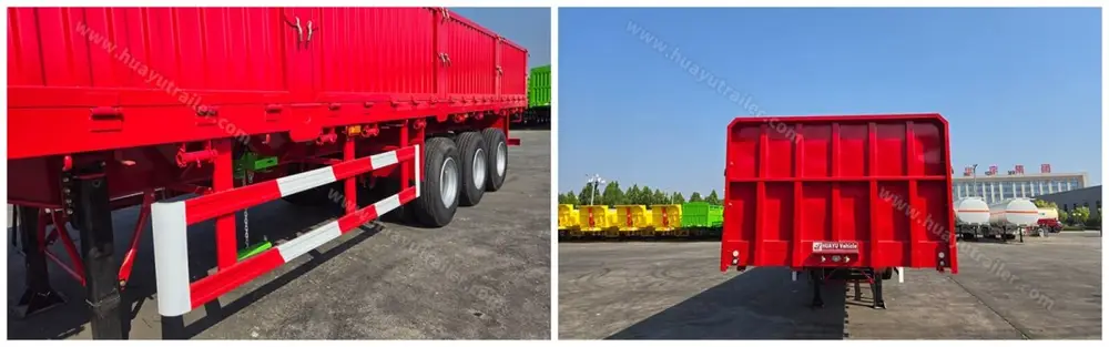 Drop side trailer configuration