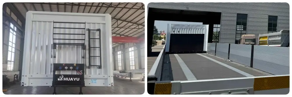 Aluminum side wall semi trailer cargo applications