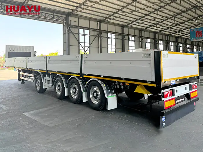 4 Axle Fence Enclosed Aluminum Side Wall Semi Trailer