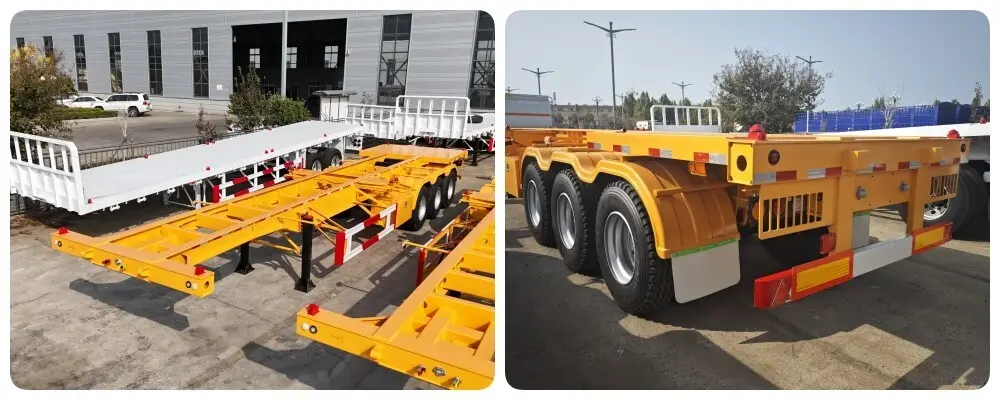 3 axle 40-foot skeleton trailer for sale