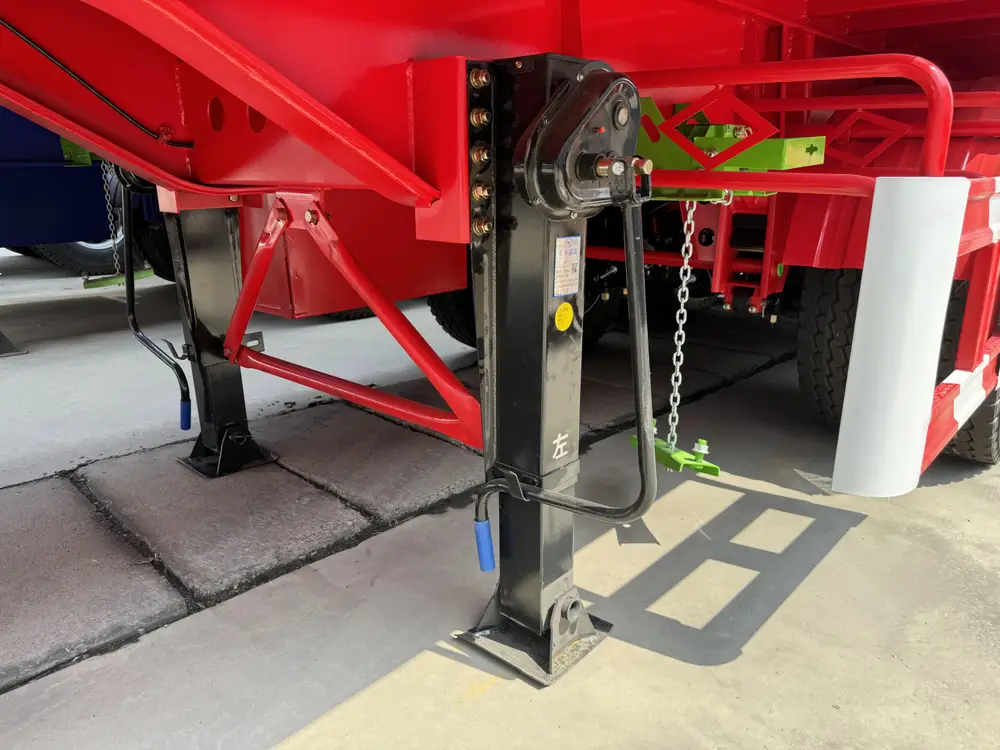 Two-speed landing gear support leg