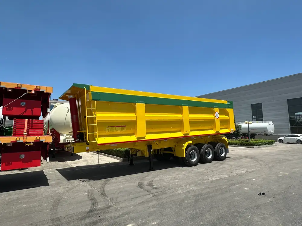 3 Axle 45 CBM Mining Tipper Semi Trailer
